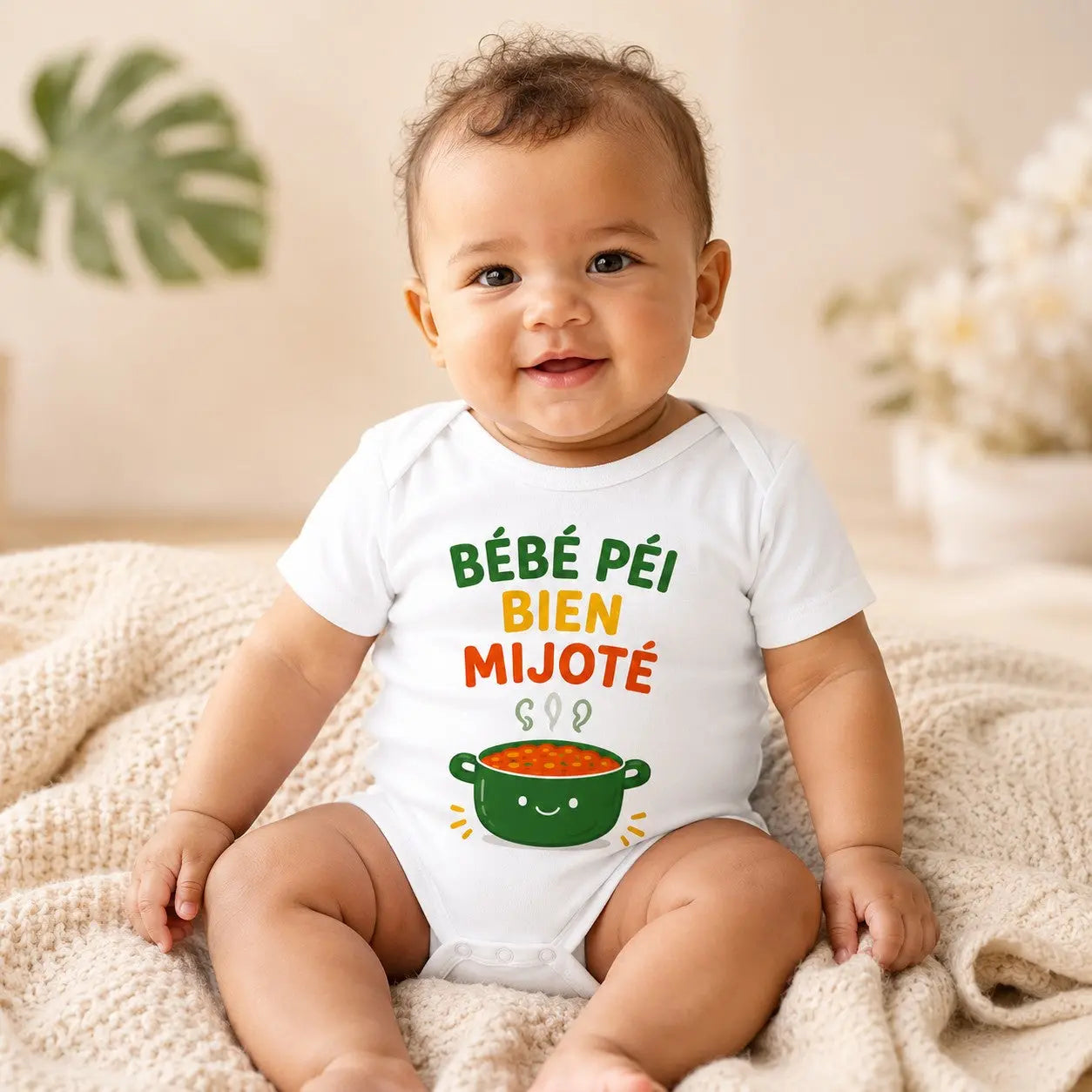 Body bébé NDC — Bébé péi bien mijoté blanc - porté mannequin bébé