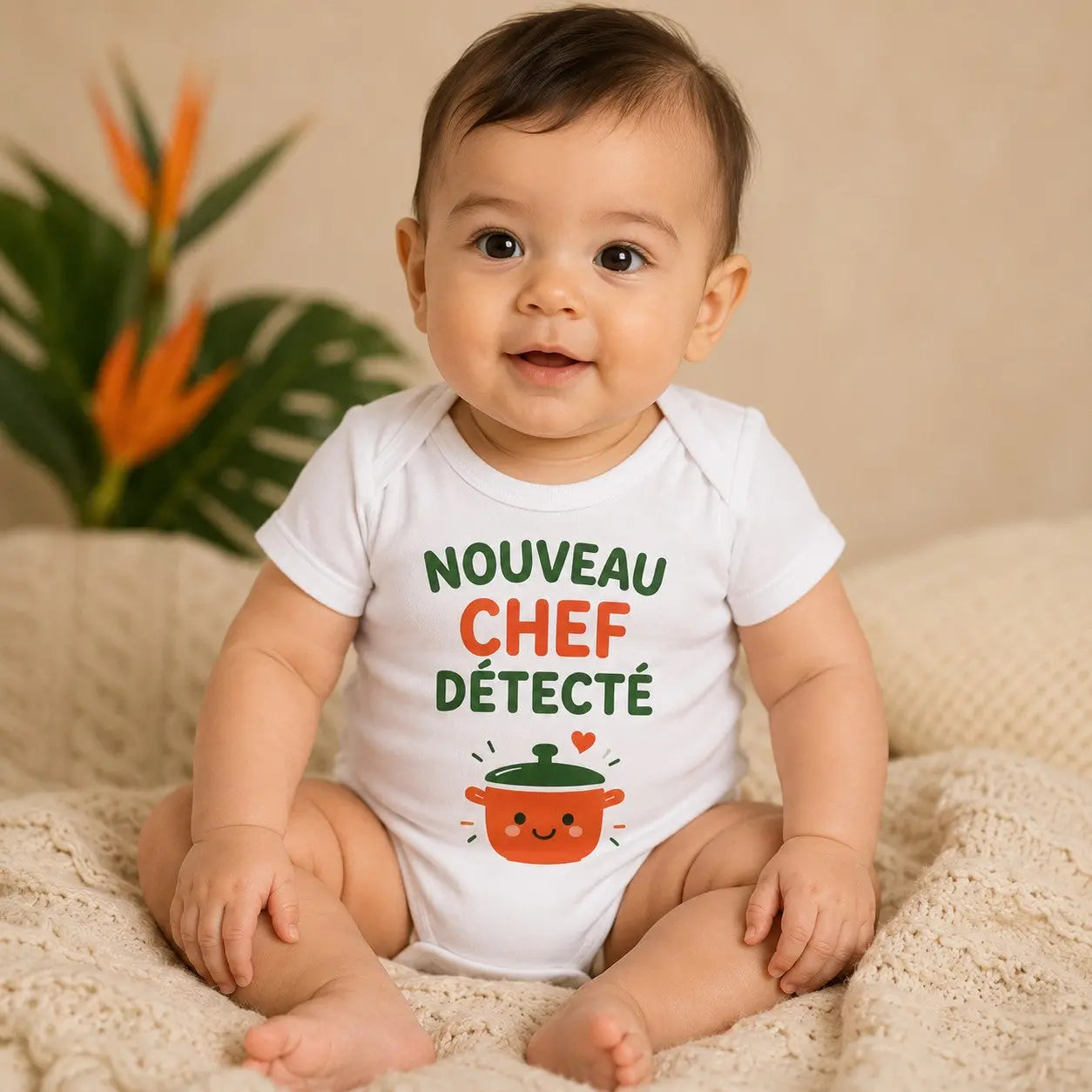 Body bébé NDC — Nouveau chef détecté blanc - porté mannequin bébé