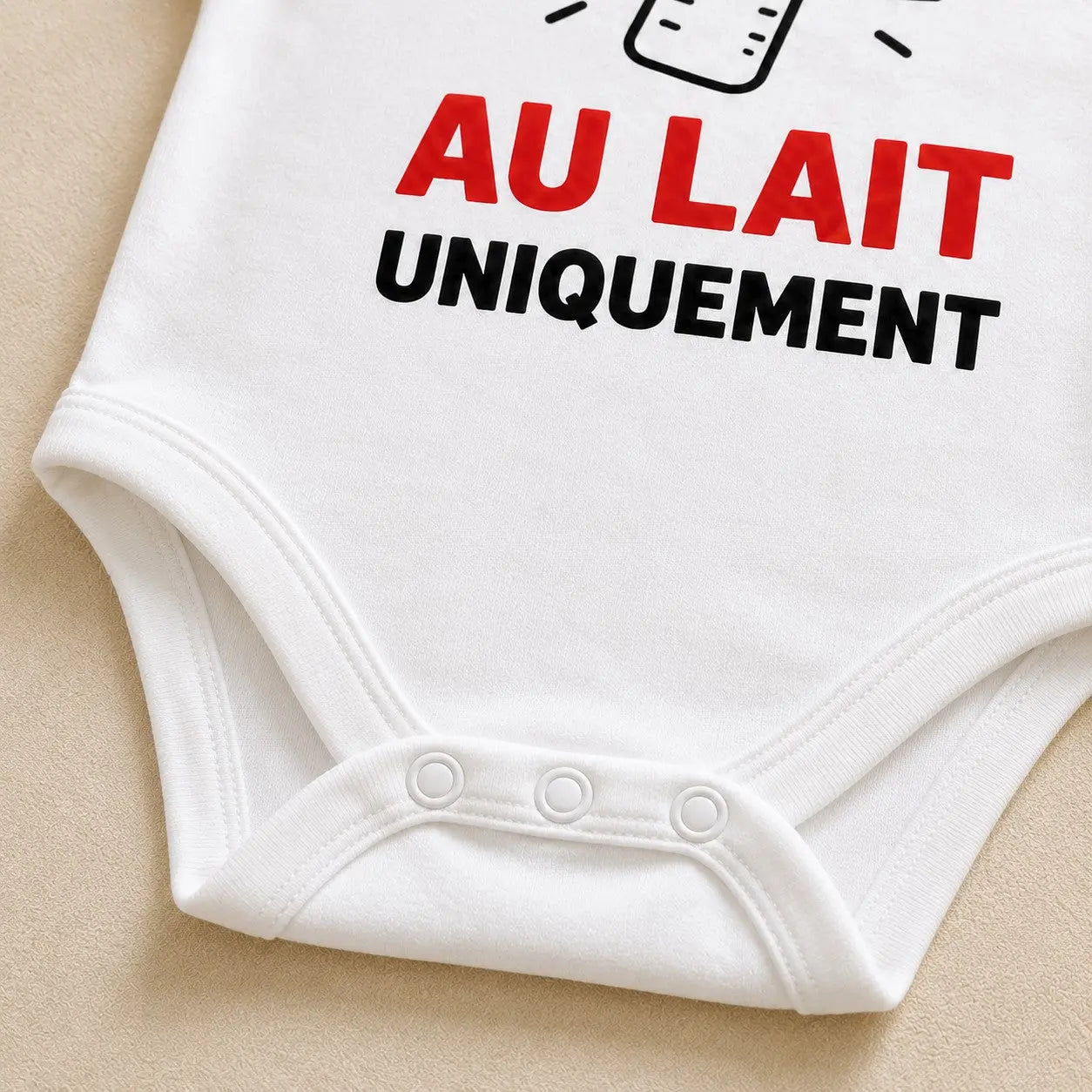 Body bébé NDC — Fonctionne au lait uniquement blanc - zoom bas