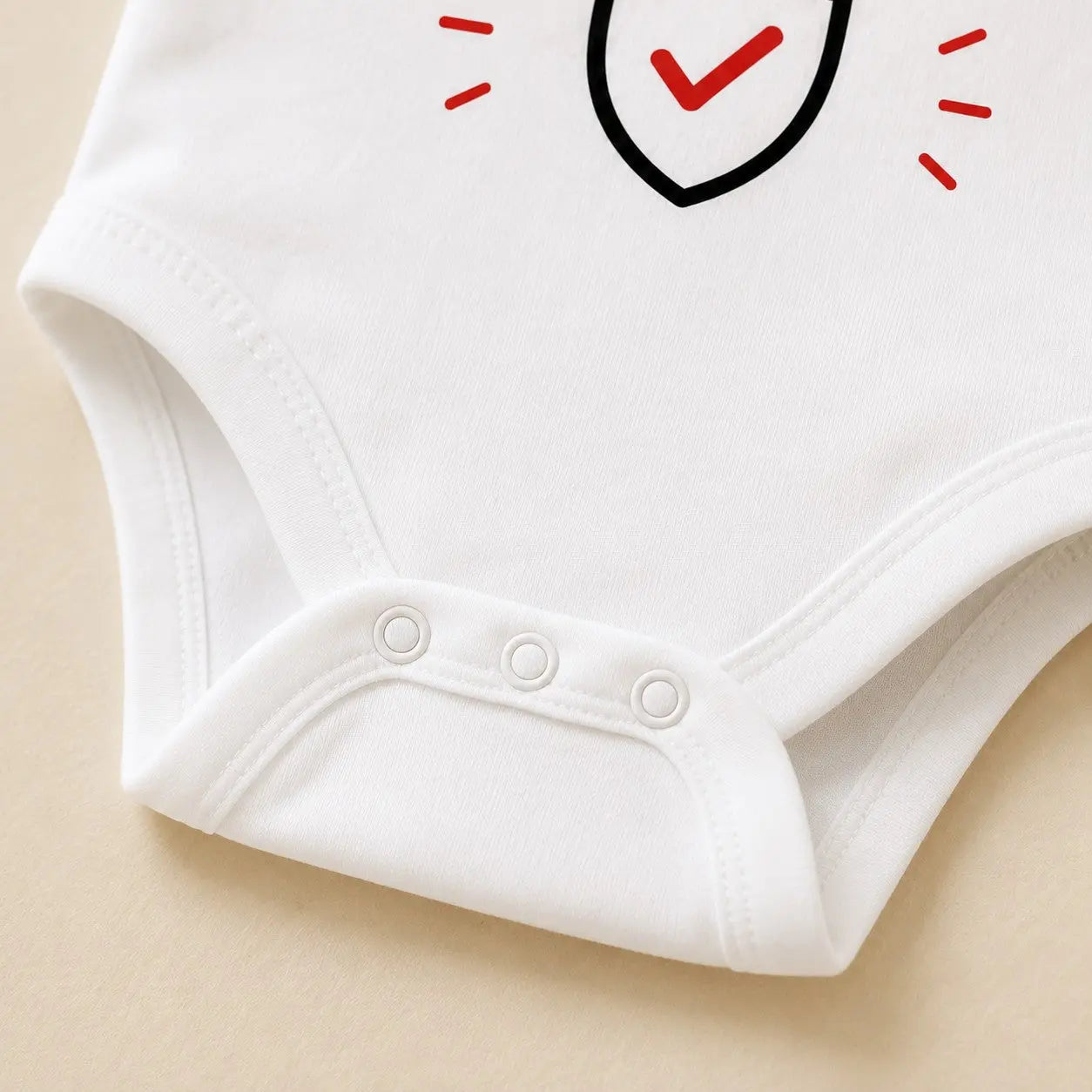Body bébé NDC — Garantie jusqu'à l'adolescence blanc - zoom bas
