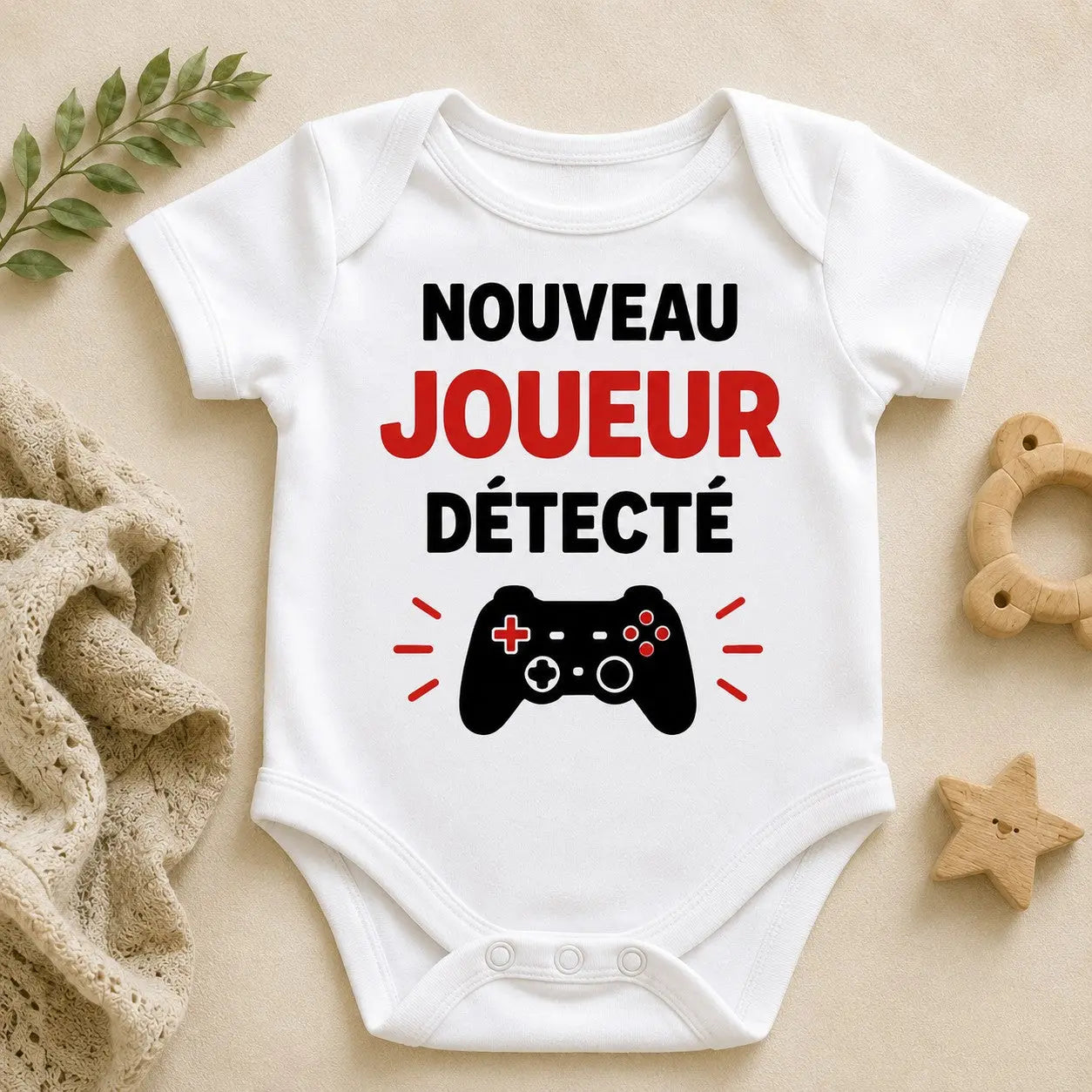 Body bébé NDC — Nouveau joueur détecté blanc - visuel principal