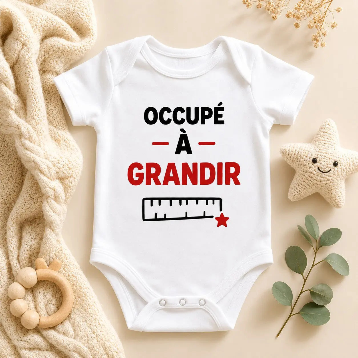 Body bébé NDC — Occupé à grandir blanc - lifestyle
