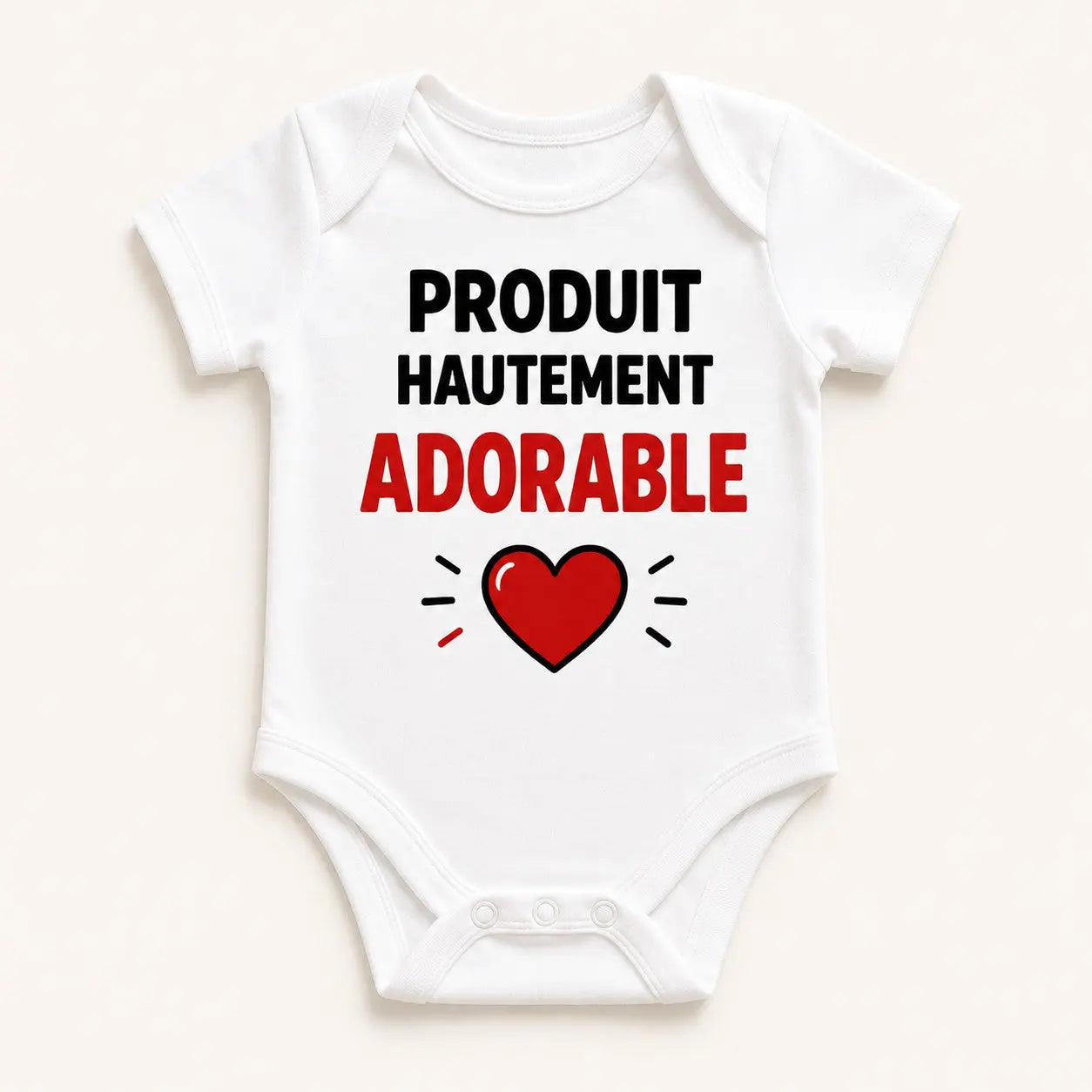 Body bébé NDC — Produit hautement adorable blanc - packshot fond blanc