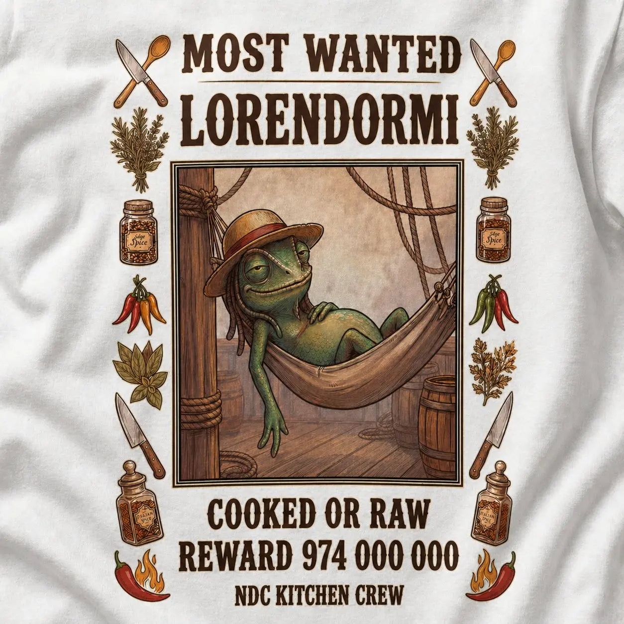 T-shirt NDC — Lorendormi Natural Di Cooking