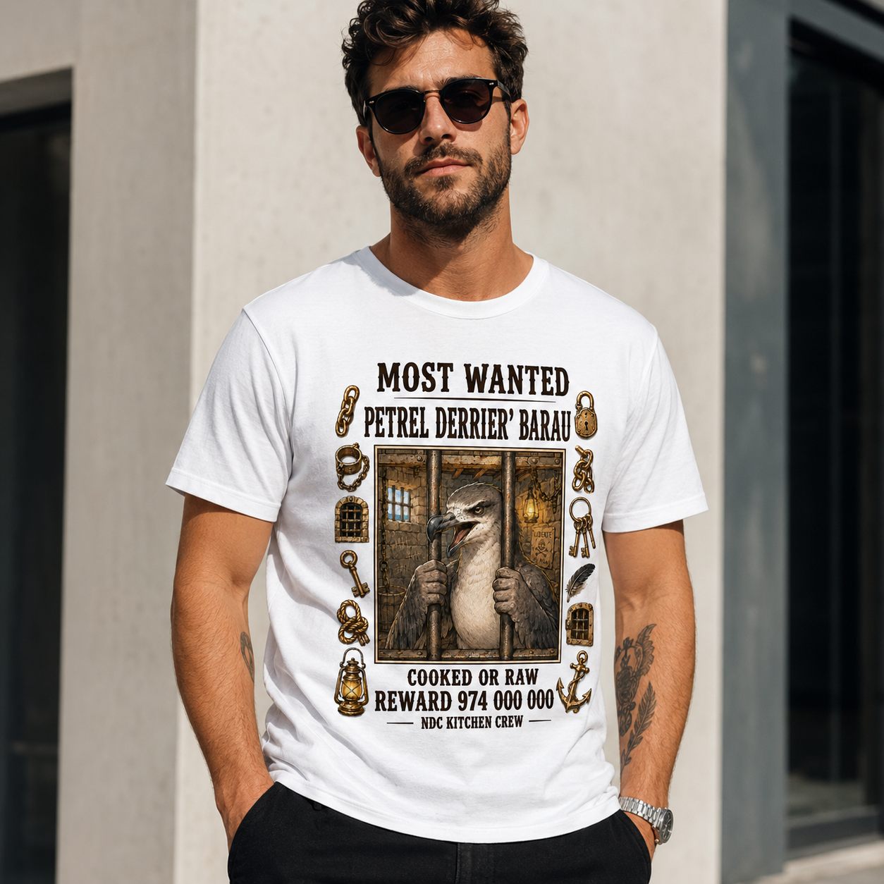 T-shirt NDC — Pétrel derrier' Barau Natural Di Cooking
