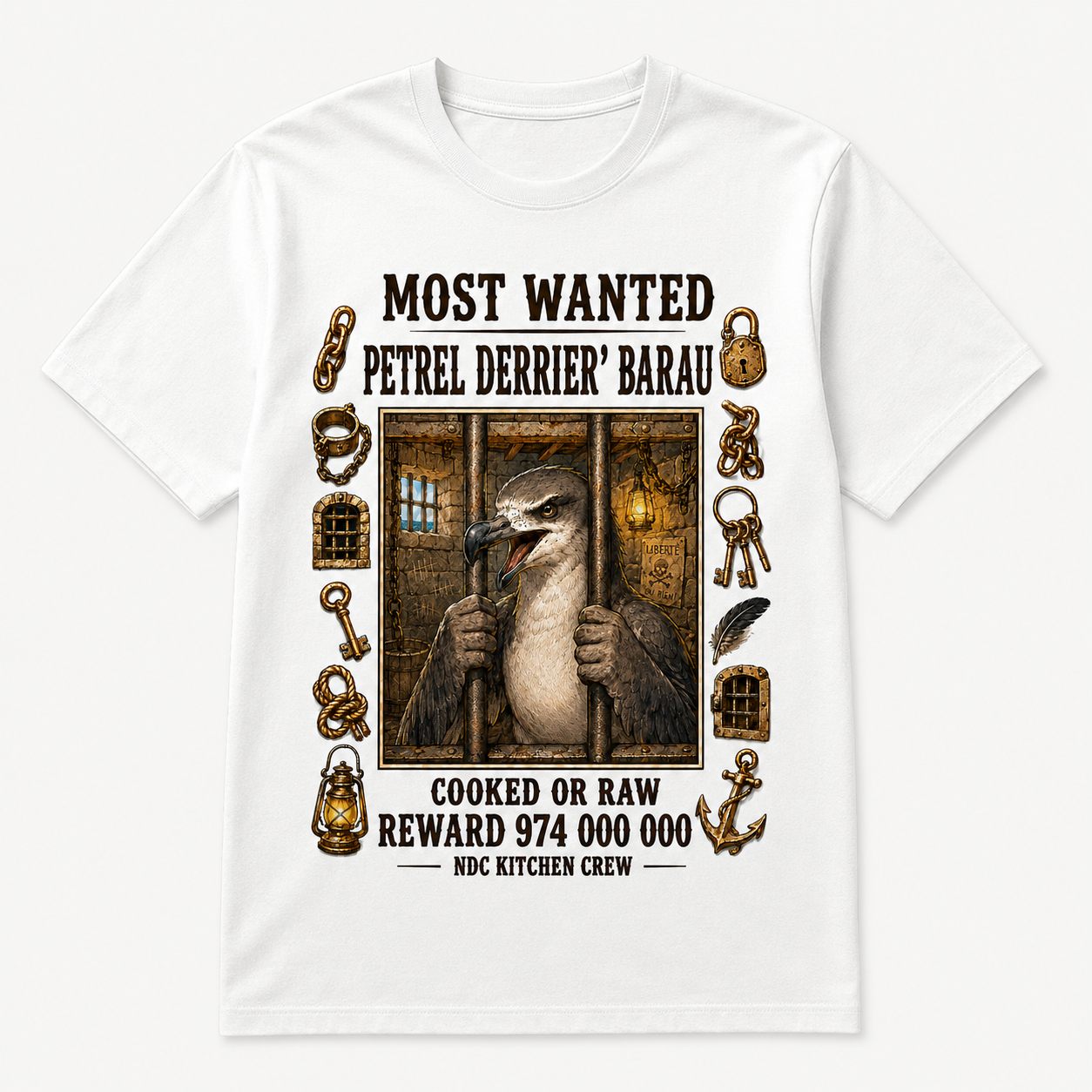 T-shirt NDC — Pétrel derrier' Barau Natural Di Cooking