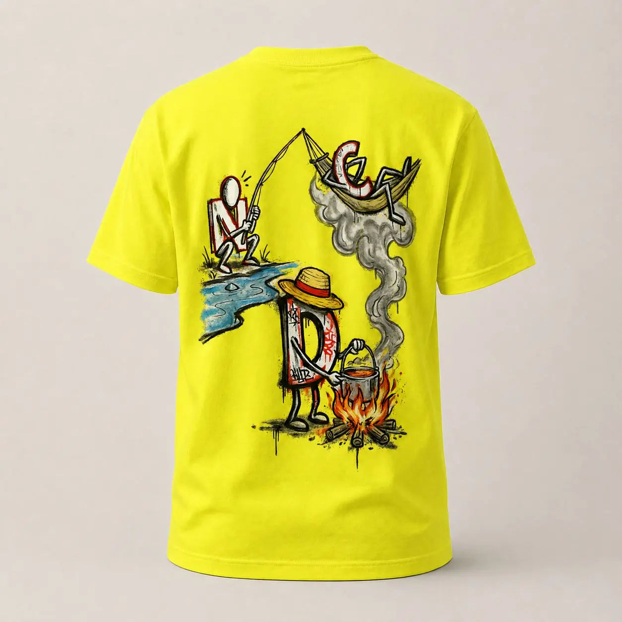 T-shirt NDC — River Di Fire 974 Natural Di Cooking