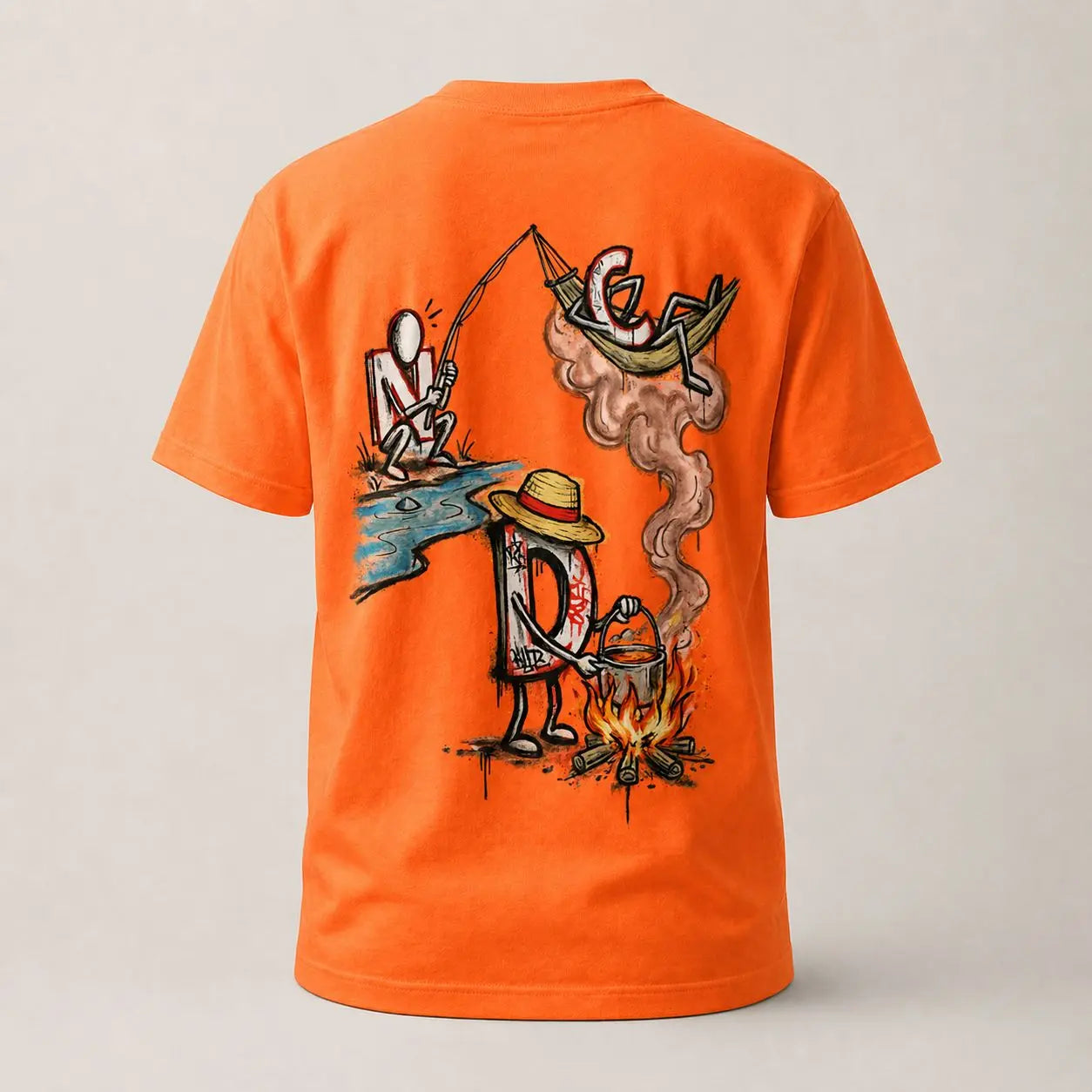 T-shirt NDC — River Di Fire 974 Natural Di Cooking