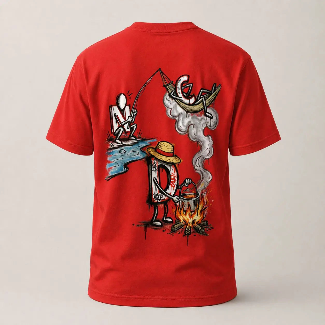 T-shirt NDC — River Di Fire 974 Natural Di Cooking