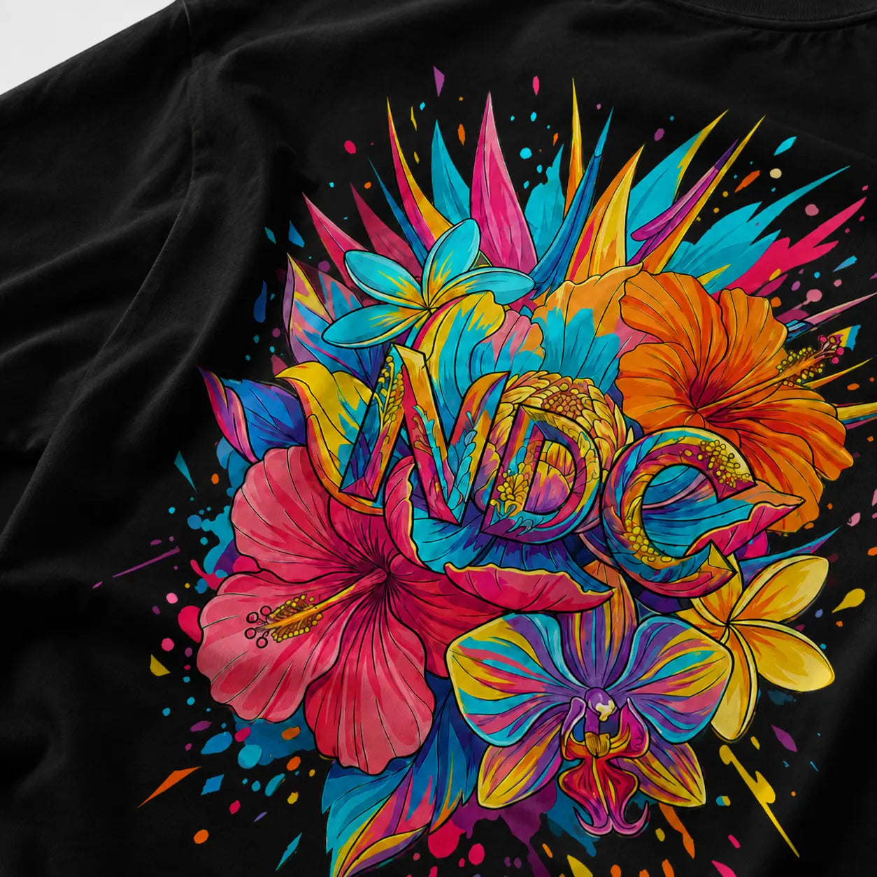 T-shirt NDC — Tropical Bloom Natural Di Cooking