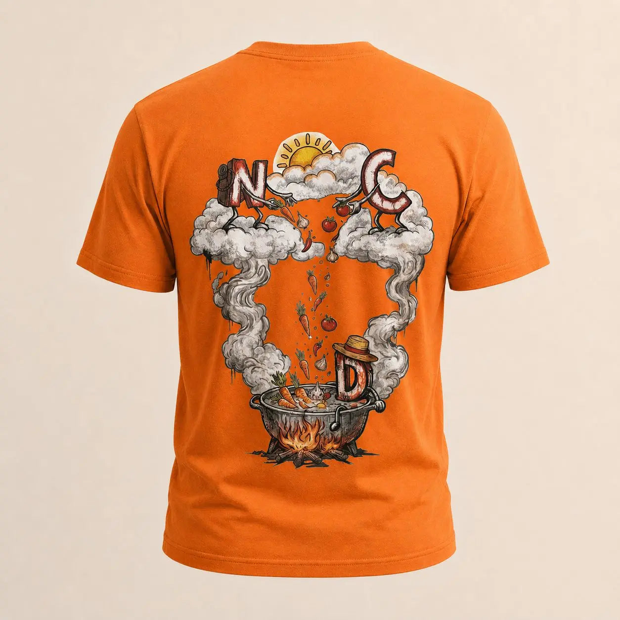 T-shirt NDC — Street Marmite 974 Natural Di Cooking