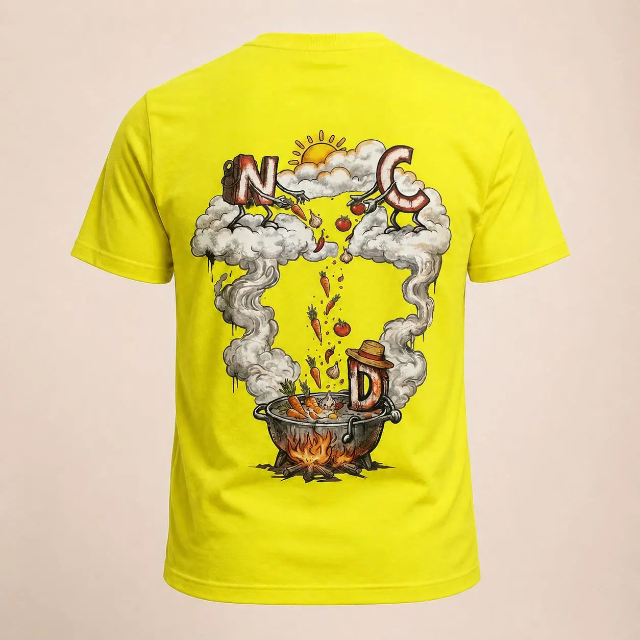 T-shirt NDC — Street Marmite 974 Natural Di Cooking