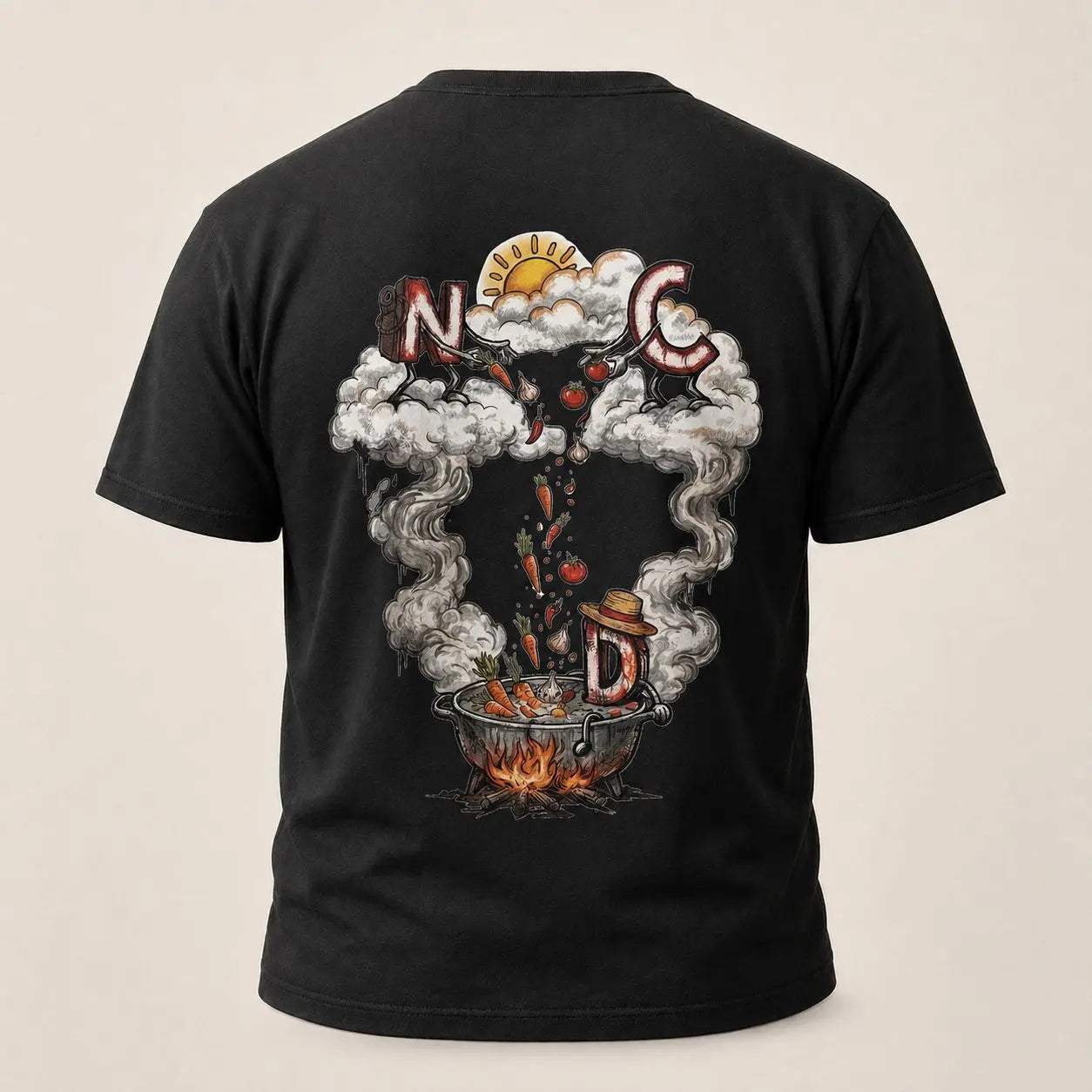 T-shirt NDC — Street Marmite 974 Natural Di Cooking