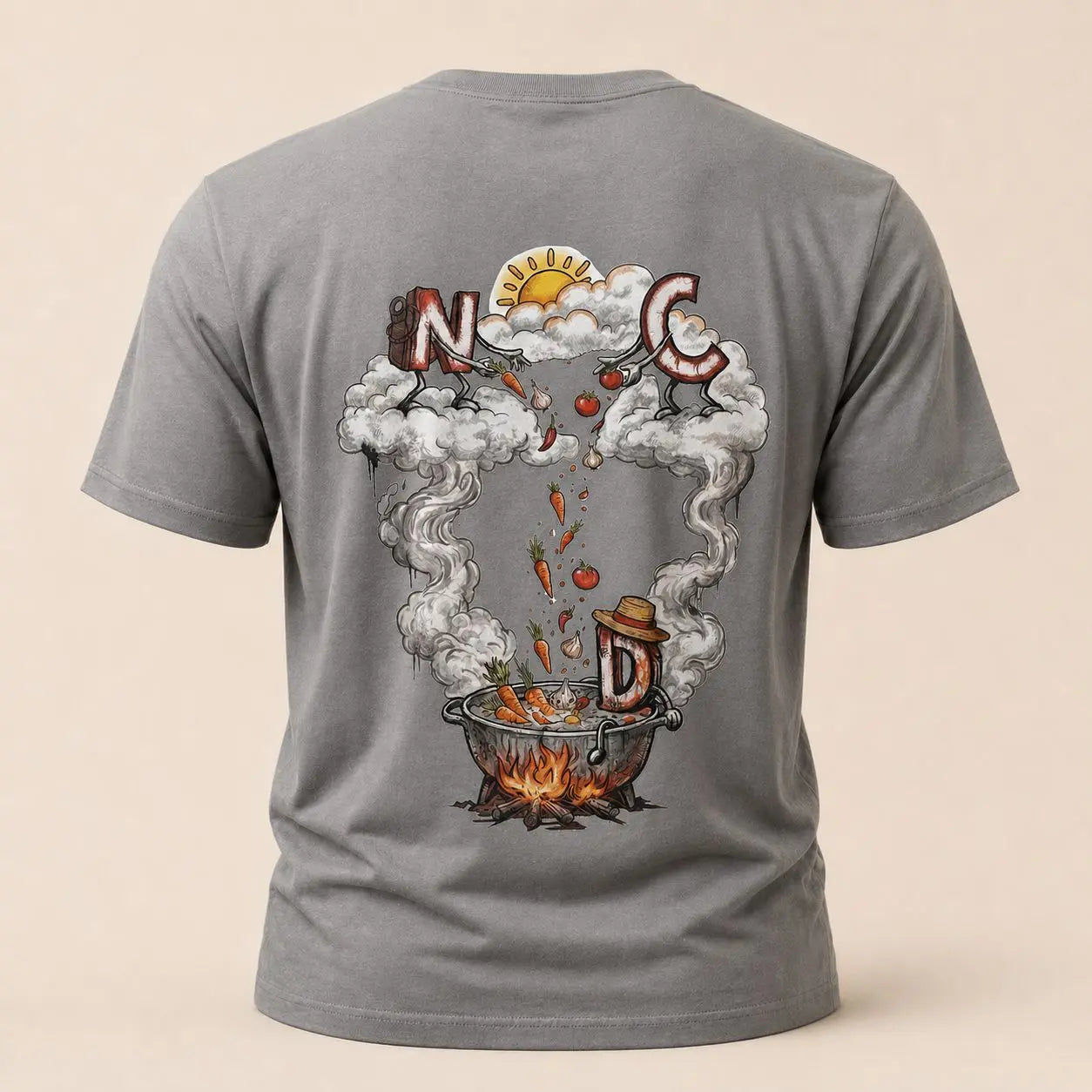T-shirt NDC — Street Marmite 974 Natural Di Cooking