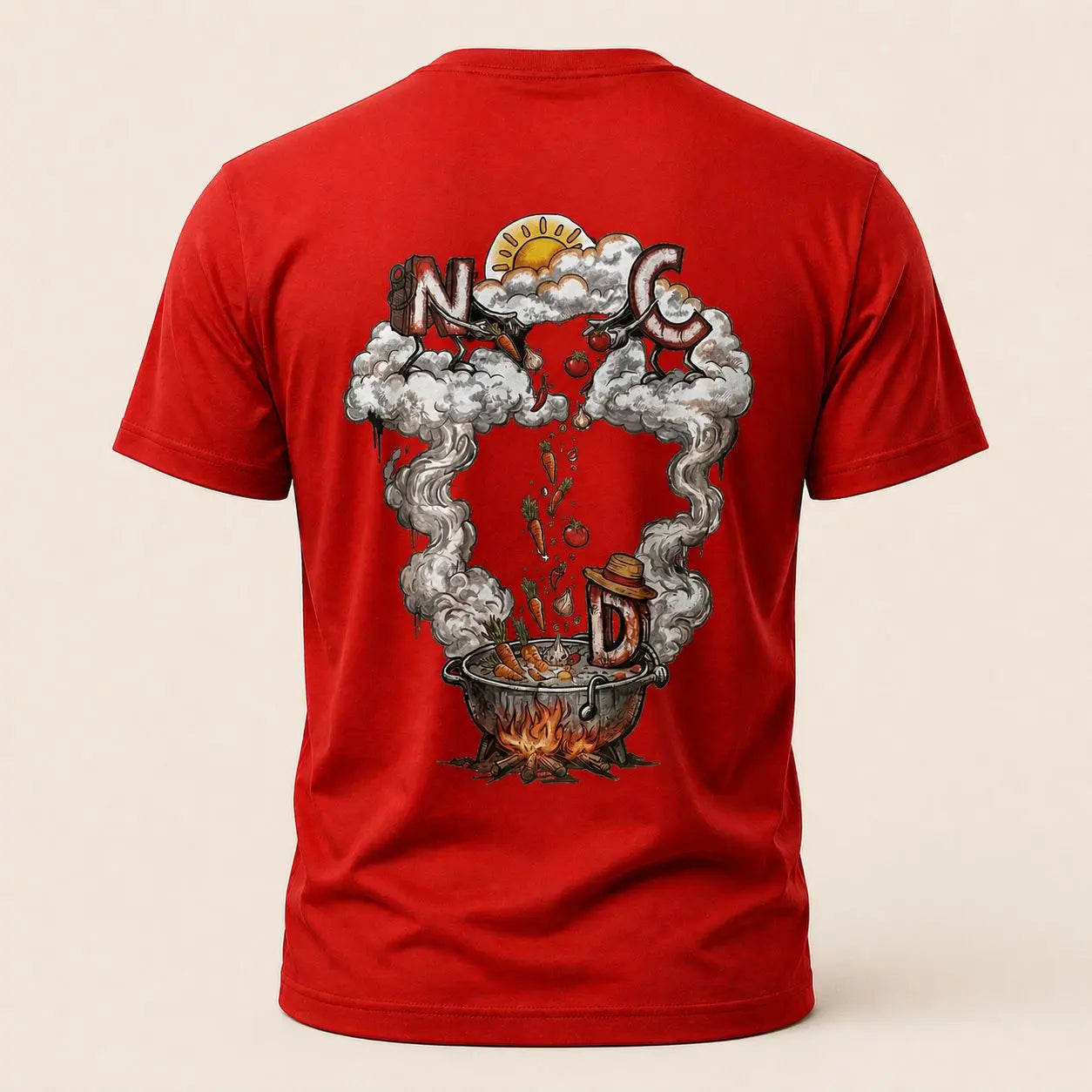 T-shirt NDC — Street Marmite 974 Natural Di Cooking
