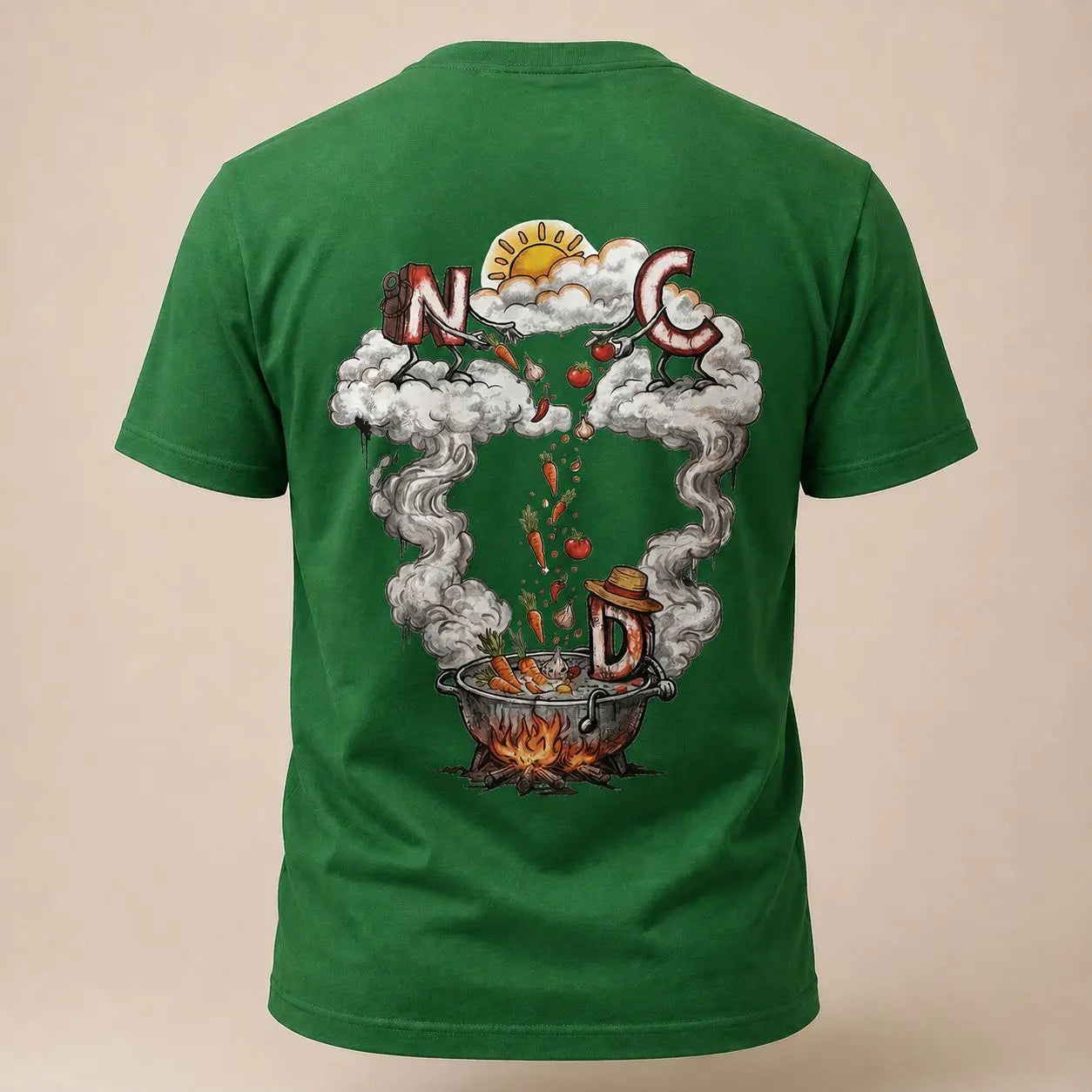 T-shirt NDC — Street Marmite 974 Natural Di Cooking