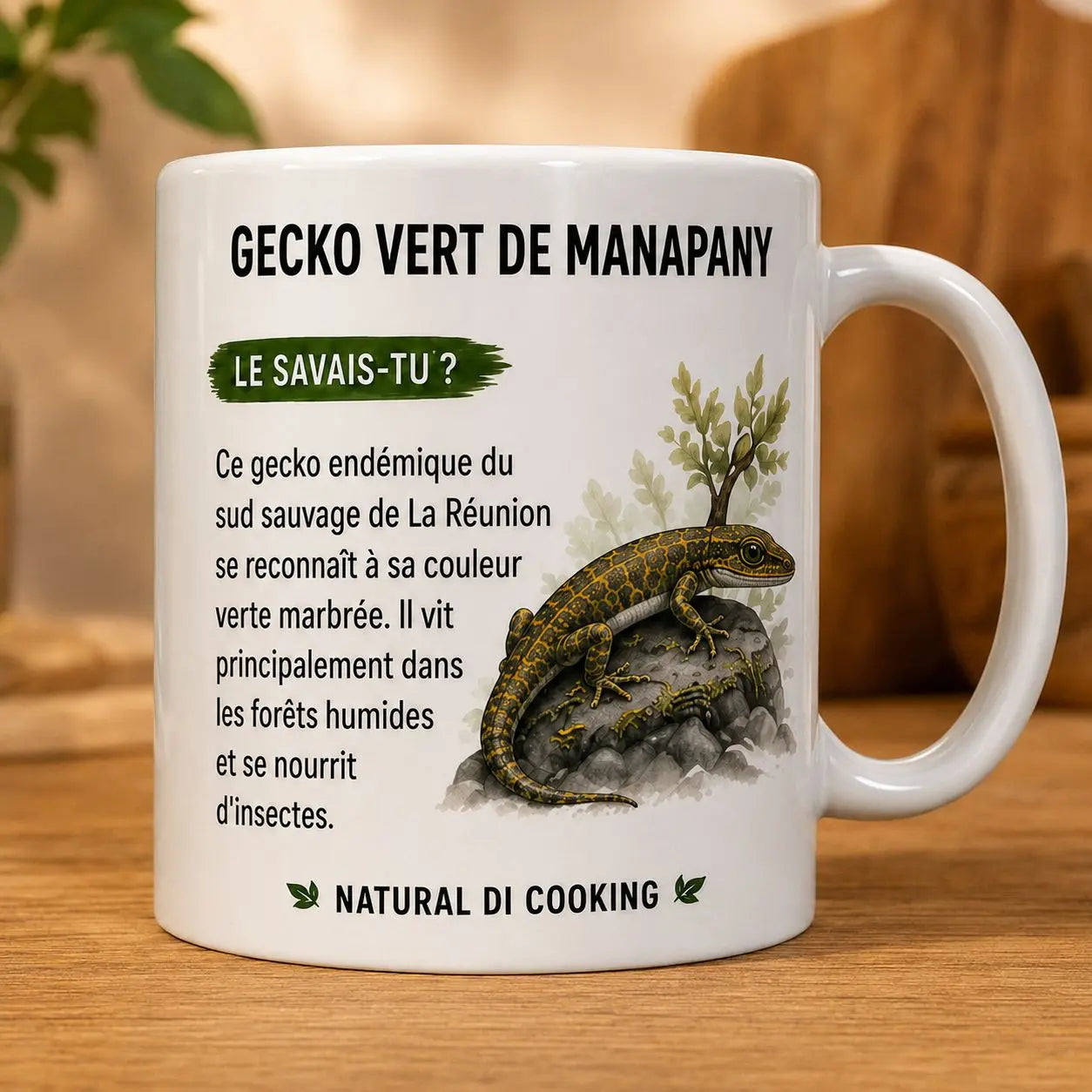 Mug NDC Gecko Vert de Manapany - Le savais-tu version 2