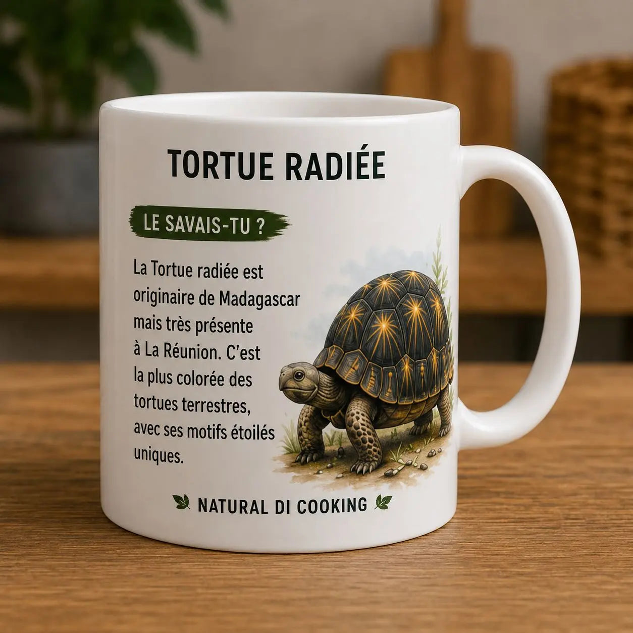 Mug Tortue Radiée - Le savais-tu