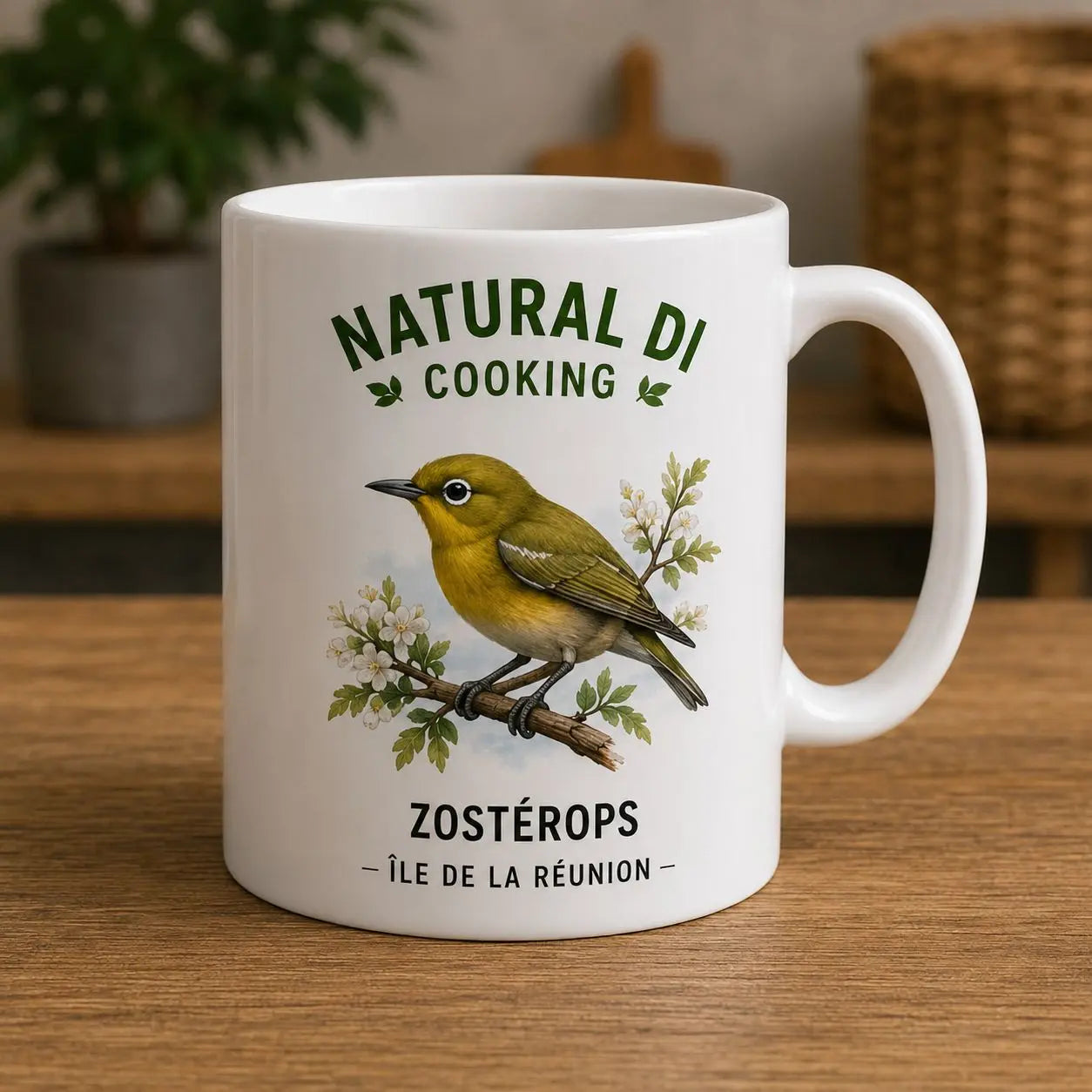 Mug Zosterops (Oiseau-Lunettes) - Mockup principal