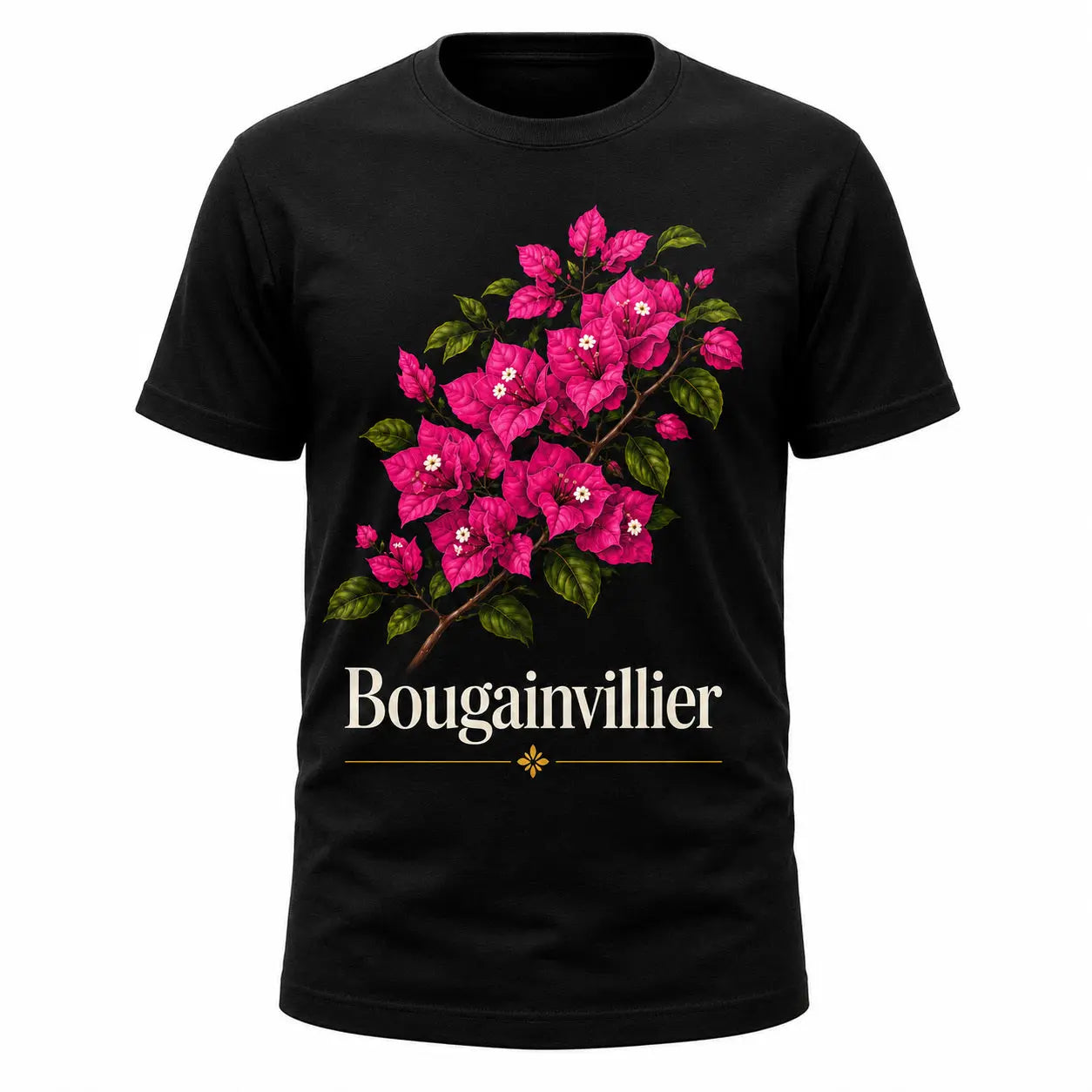 T-shirt NDC — Bougainvillier noir - vue de face alternative