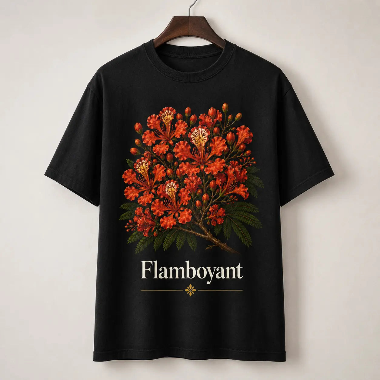 T-shirt NDC — Flamboyant noir - vue de face alternative