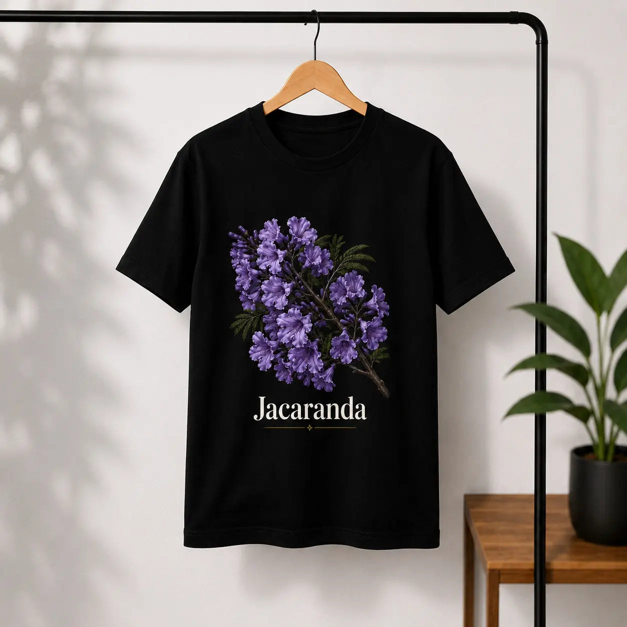 T-shirt NDC — Jacaranda noir - porté